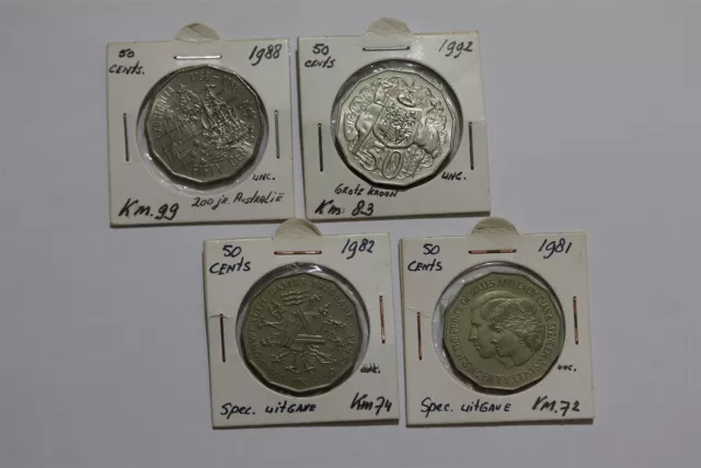 Australia - 50 Cents - 4 Commemorative Coins B49 #1579