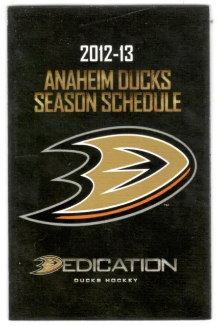 2012-13 Anaheim Ducks NHL Hockey Schedule !!! (Ticket Infos) FULL SEASON !!!