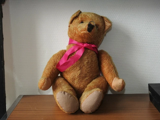 Vieux Ours En Peluche Teddy Bear, Doudou Ancien Pour Chambre Enfant