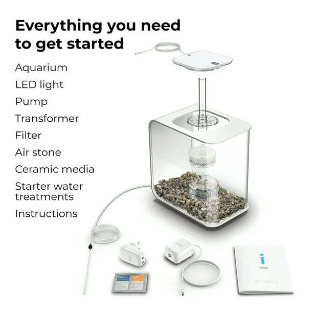 biOrb Flow 15 Aquarium with Standard Light, 4 Gallon, White 3