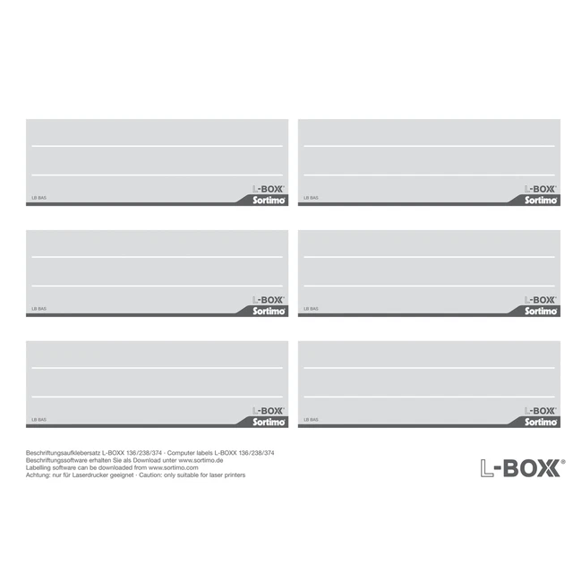 BOSCH SORTIMO LABEL stickers for L-Boxx for 136, 238, 374 £14.56 ...