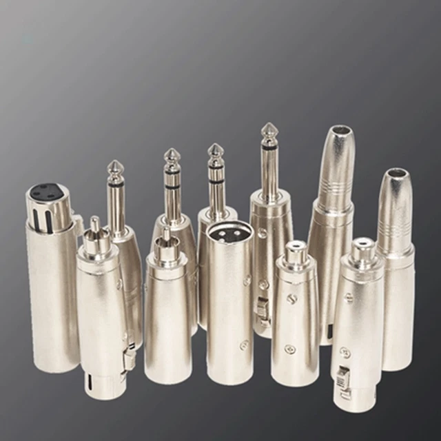 Flexible 3Pin XLR to RCA to 6 35mm Converter Audio Adapter Multiple Options