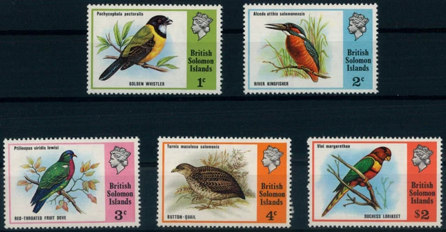 Salomoninseln; Vögel 1975 kpl. **  (21,-)