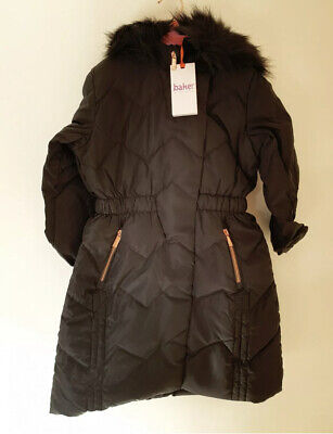 Ted Baker Girls Black LongLine  Coat / Jacket. 6 Years. Designer. BNWT