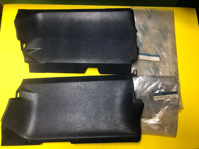 Mercedes W123 Under Dash Valance Cover Set LH & RH 1236892608 Blue 5076 NOS