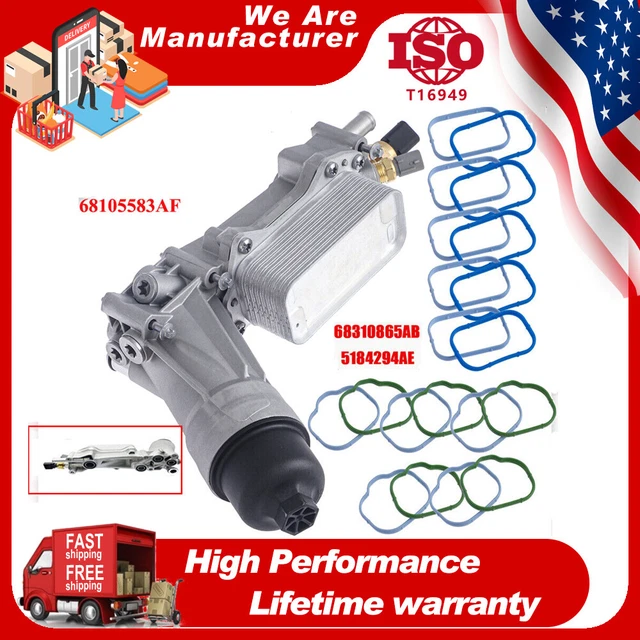 ALUMINUM COMPLETE ENGINE Oil Filter Housing For 20112016 Jeep Dodge