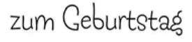 Dini Design Gummistempel 138 - zum Geburtstag Glückwunsch Geschenk Kuchen Feier