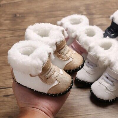 Newborn Baby Girls  Boys Shoes Infant Toddler Non-slip Pram Crib PreWalker Boots