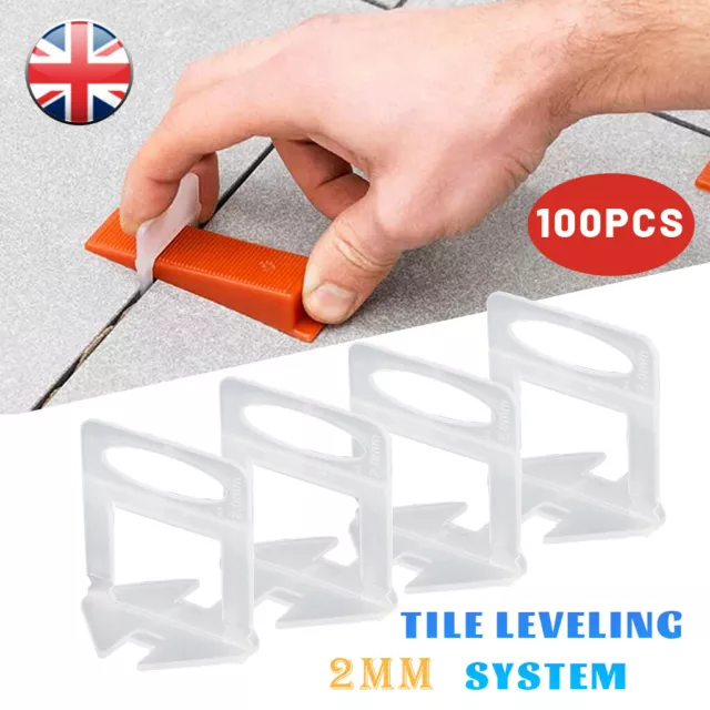 4000X Tile Leveling Spacer System Tool Clips Flooring 2/1.5mm Only Spacer