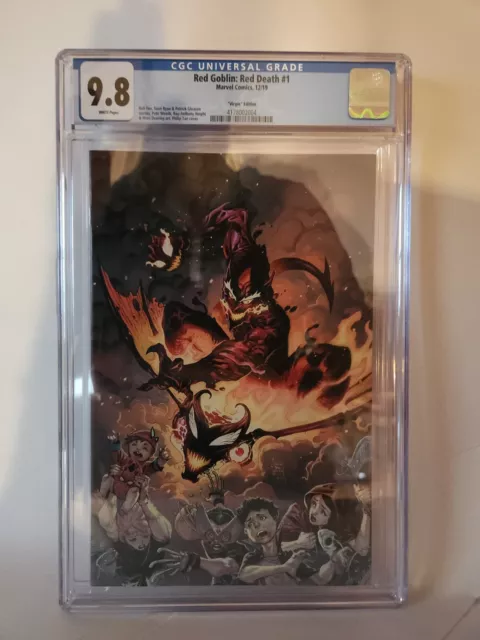 Red Goblin Red Death #1 1:200 Virgin CGC 9.8 Marvel 12/19