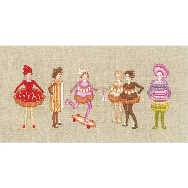 Kit De Broderie Point De Croix - Chat Avec Porte-ciseaux - Tissu Aïda 18 Ct - Fils DMC - Dimensions 7.5x7.5cm