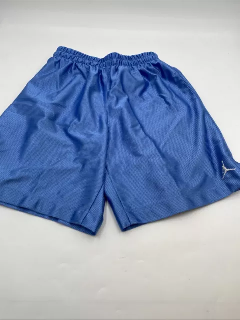 NWOT Nike Jordan Size 12 Blue Elastic/ String 8” Inseam Biys Basketball Shorts