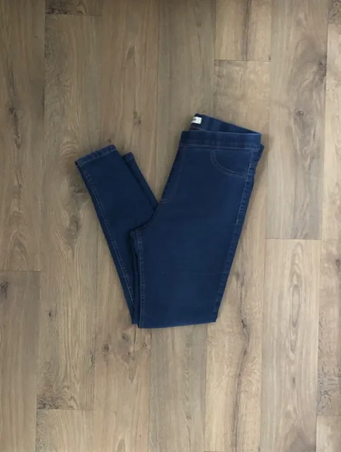 Marks And Spencer Ladies Blue Denim Skinny Jeggings Size 14