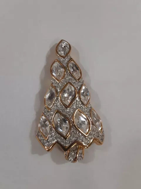 SWAROVSKI CHRISTMAS TREE Brooch Pin Rare Retired Crystals $179.00 ...