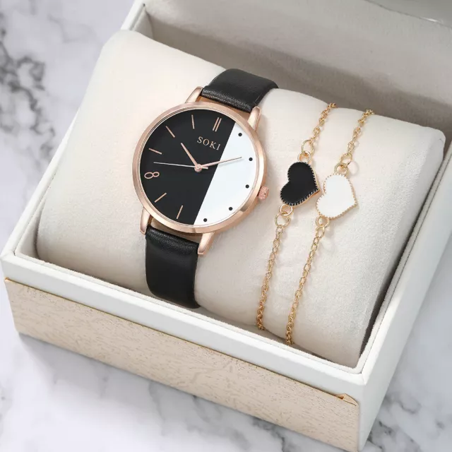 Reloj de Cuarzo Lujoso de Moda para Mujer Reloj de Pulsera Brazalete Elegante