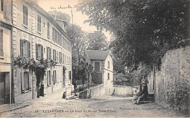 95 - LUZARCHES - SAN58618 - Le Haut de la rue Saint Côme
