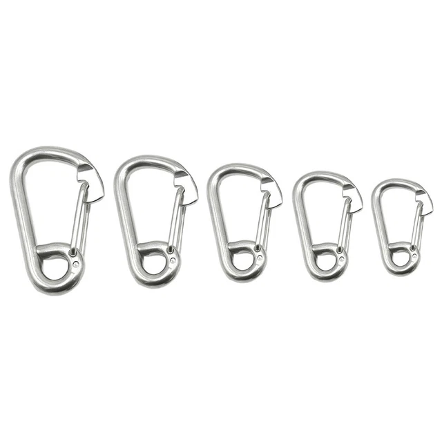 Lot De 4 Porte-Clés Mousquetons Vis En Acier Inoxydable - Or Et Argent, Pour Clés Ou DIY