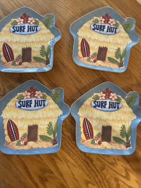 Placas de tabla de surf Pottery Barn Kids cuatro 4 placas NUEVAS