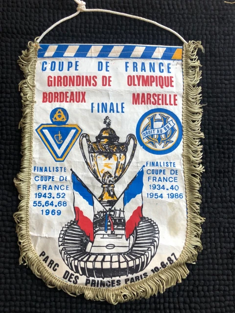 Fanion Vintage Girondins De Bordeaux - Ancien Pennant Football - Avant 2000