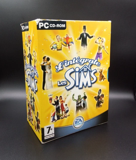 Jeu PC l'intégrale Les sims 1 - Très bon état général, 1 des jeux encore neuf.
