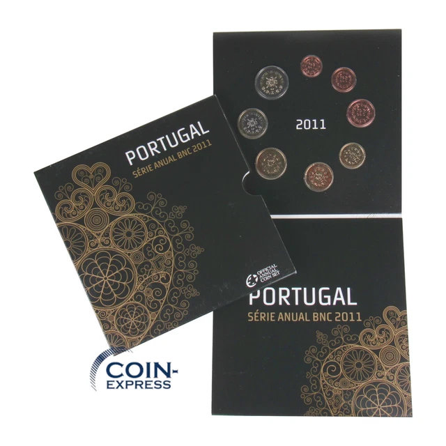 *** EURO KMS PORTUGAL 2011 BU Kursmünzensatz im Folder mit der 2 Euro Münze 2011