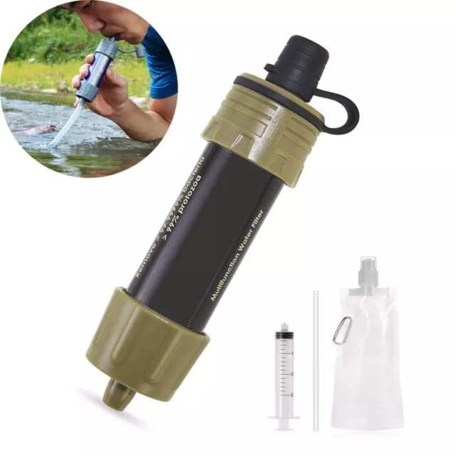 Outdoor Water Purifier Straw Long Lasting Performance 5000L Filter Rating