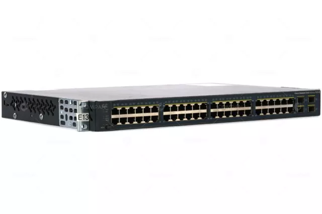 Ws-C3560V2-48Ps-E Cisco Catalyst 3560V2 48 10/100 Poe + 4 Sfp  -