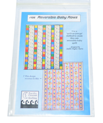 "Patrón de edredón reversible para colchas de bebé Pacific Crescent 43"" x 45"