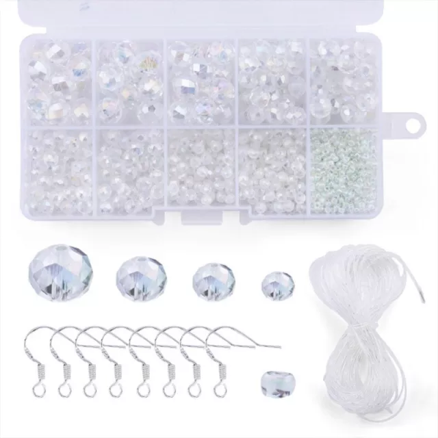 Home Decoration Transparent Round Crystal Beads Hat Bag Clothing Accessories