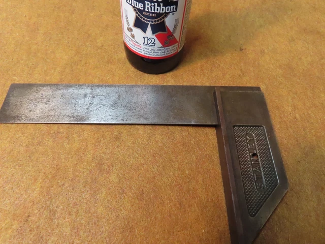 Vtg Stanley No.15 Steel Square,7-1/2"blade,Sweetheart Logo~AVG+🤠🤠🤠#S6.17.23