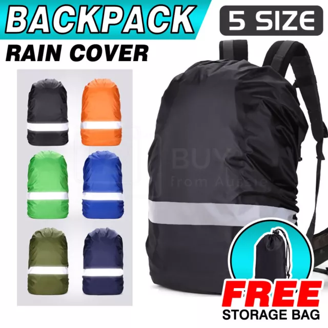 Outdoor Foldable Backpack Rain Cover WaterProof Rucksack Camping Travel Bag