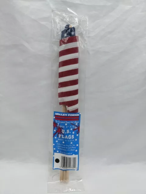 Set Of (3) Valley Forge US Flags 4" X 6"
