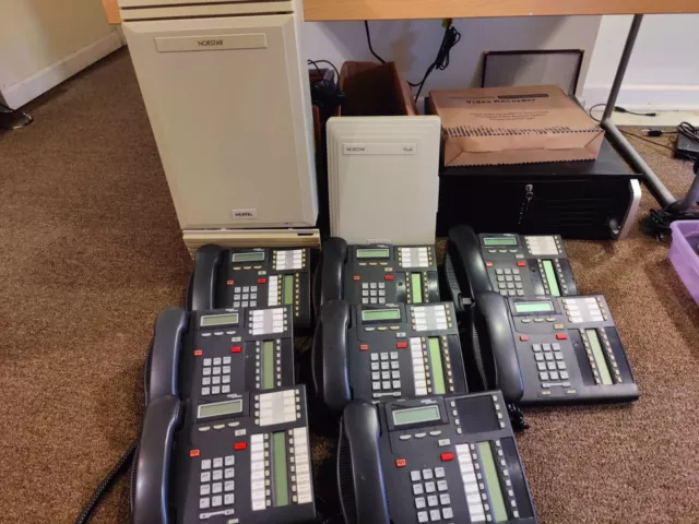 Complete Nortel Norstar  Business Office Phone System Meridian Voicemail