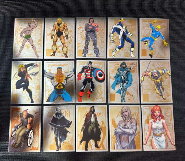 2014 Rittenhouse Marvel Universe - 15 Card Base Lot - Pack Fresh (B)