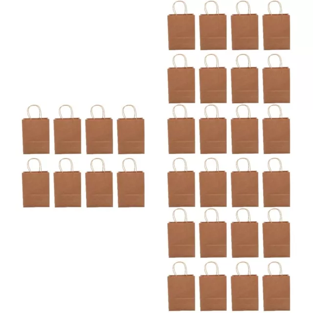 80 pz sacchetto di carta kraft shopping sacchetti per la spesa sacchetto regalo