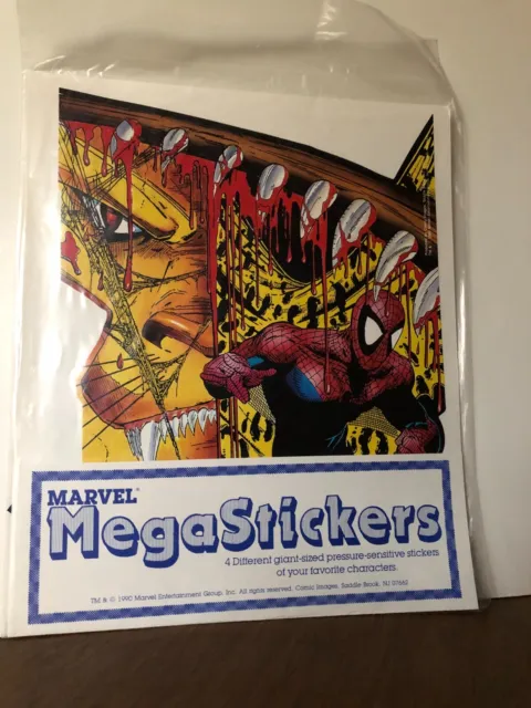 Marvel Meg Stickers Set of 4 McFarlane Spiderman Covers Sealed Mint