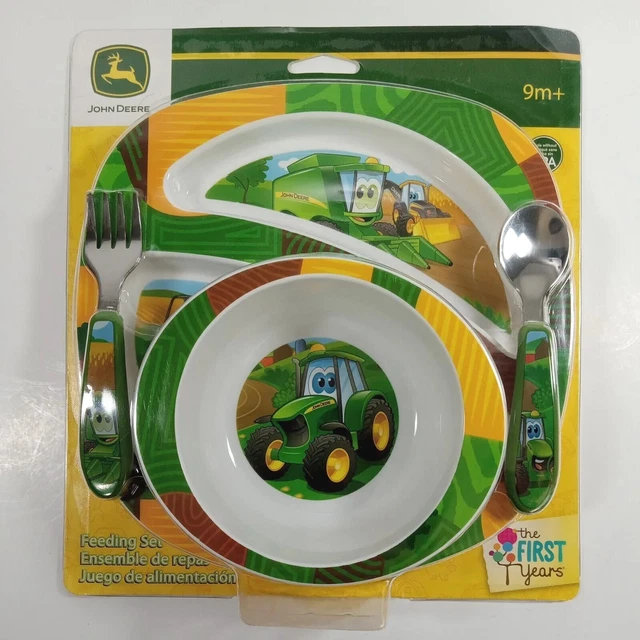 John Deere Feeding Set Johnny Tractor & Friends 4-Piece Dish Set