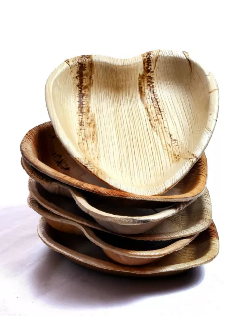 Heart Palm Leaf  Biodegradable, Compostable AKA Bamboo Plates