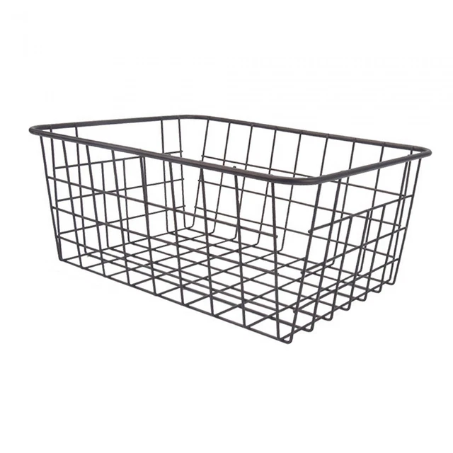 Set di 2 cestini portaoggetti in filo metallico per congelatore, 40,6