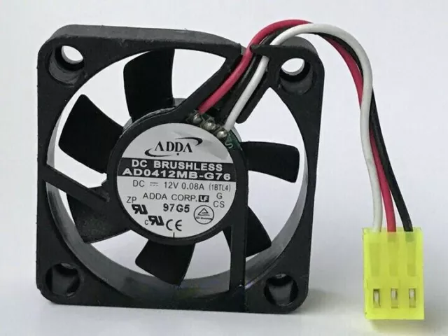 ADDA 4010 AD0412MB-G76 DC12V 0.08A 3-wire axial flow cooling fan