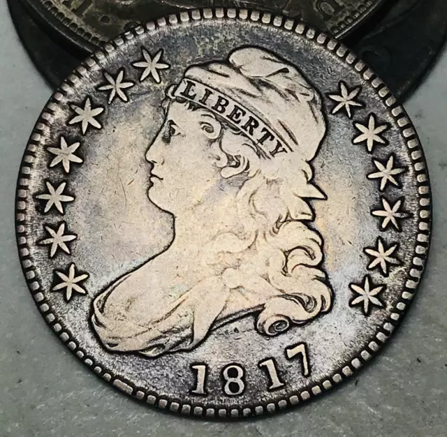 1817 181.7 Capped Bust Half Dollar 50C Ungraded Choice Silver US Coin CC21932