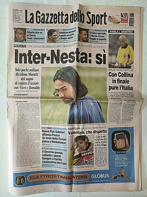 Gazette Dello Sport 29 Juin 2002 World Cup Maradona Ferrari