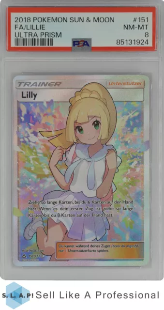 2018 Pokemon Sun & Moon FA/Lillie Ultra Prism PSA 8