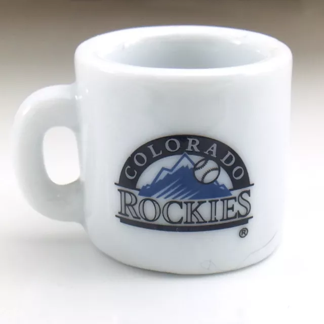 2000 NHL Colorado Rockies A&A MLBP Mini Cup 1 inch Ceramic Ice Hockey Mug I568