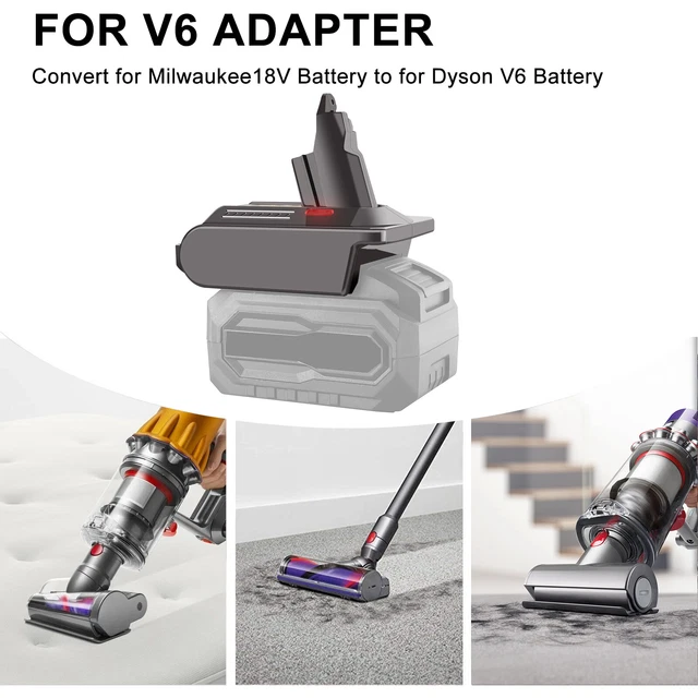 Dyson milwaukee top battery adapter