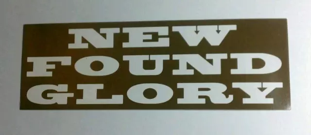 New Found Glory Not Without A Fight Brown Guitar Case Amp Rare Promo Sticker