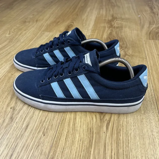 Adidas Trainers Mens 8 UK Adi-Ease Low Plimsoles Canvas Shoes Lace-up Skateboard