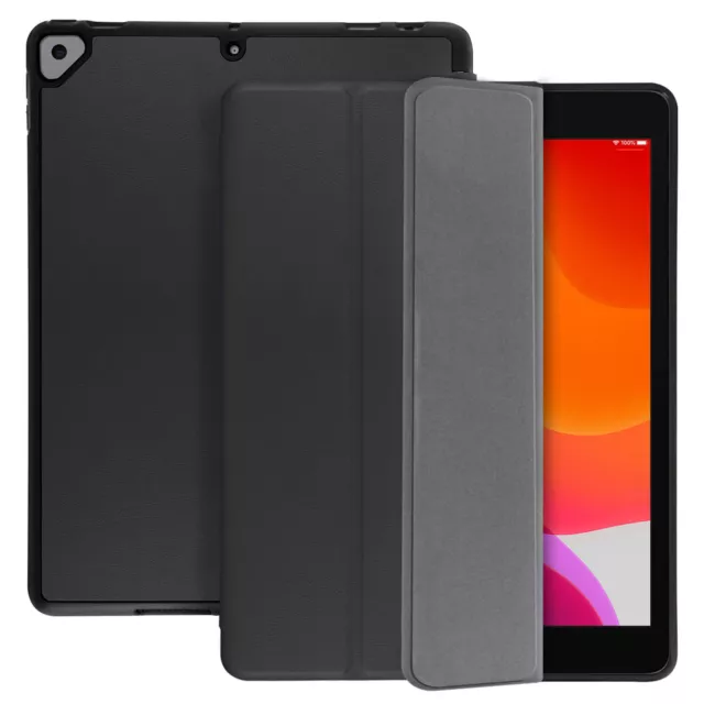 Trifold flip stand case for Apple iPad 2019 10.2, slim cover – Grey