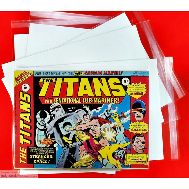 MAGAZINE BAGS AND Boards A4 Size0 Fits (XMen) The Titans Marvel