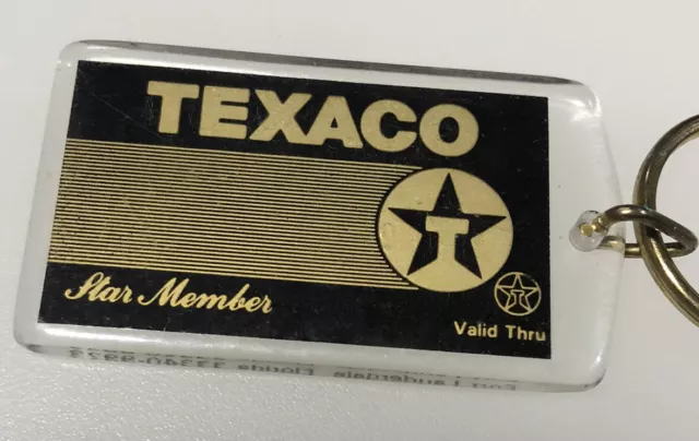 Texaco Gas Oil Service Station Drop In Mailbox Ft Lauderdale Florida Keychain